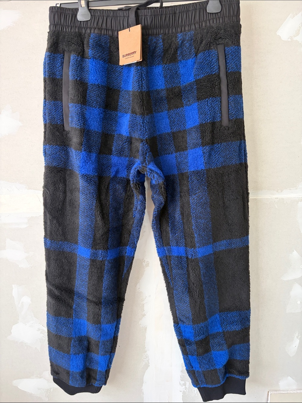 NWT Burberry Dimitri Check Joggers size Large